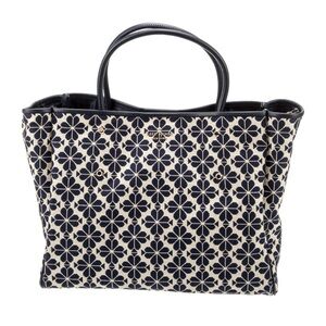 Kate Spade Navy and Cream Floral Tote